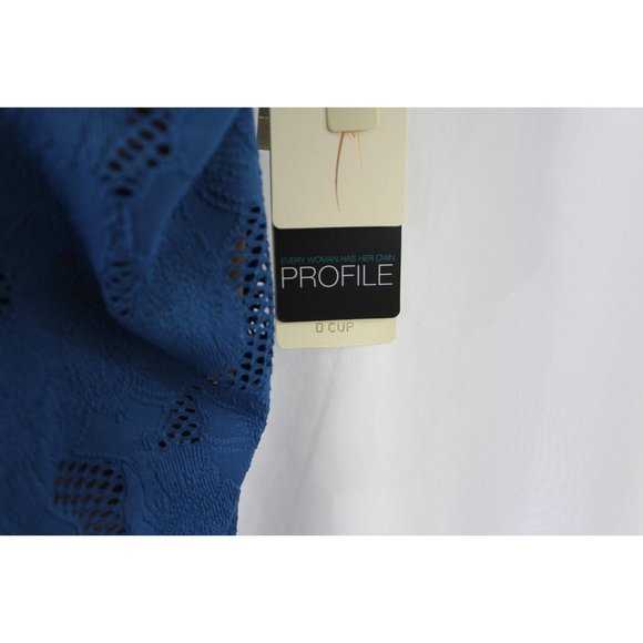 NWT Profile by‎ Gottex $104 Petrol Blue Tankini Top 36D - Picture 4 of 6